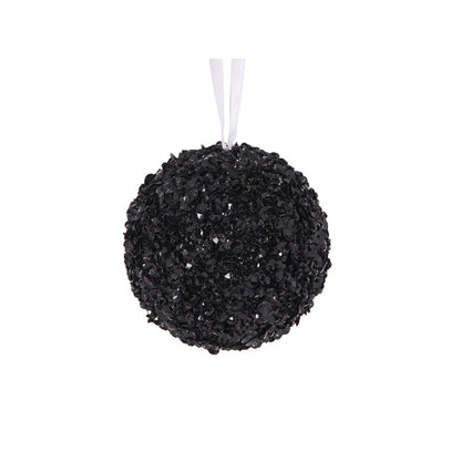 Black Crystal Confetti Bauble