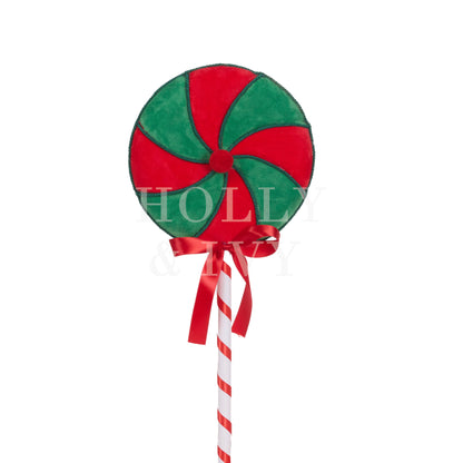 Medium Red And Green Lollipop
