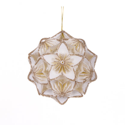 3D Floral Paper Bauble