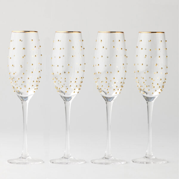 Dotti Champagne Glasses Set of 4 - 250mL