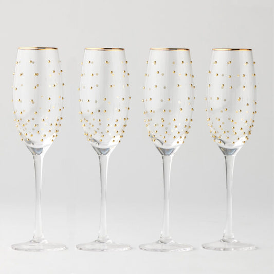 Dotti Champagne Glasses Set of 4 - 250mL