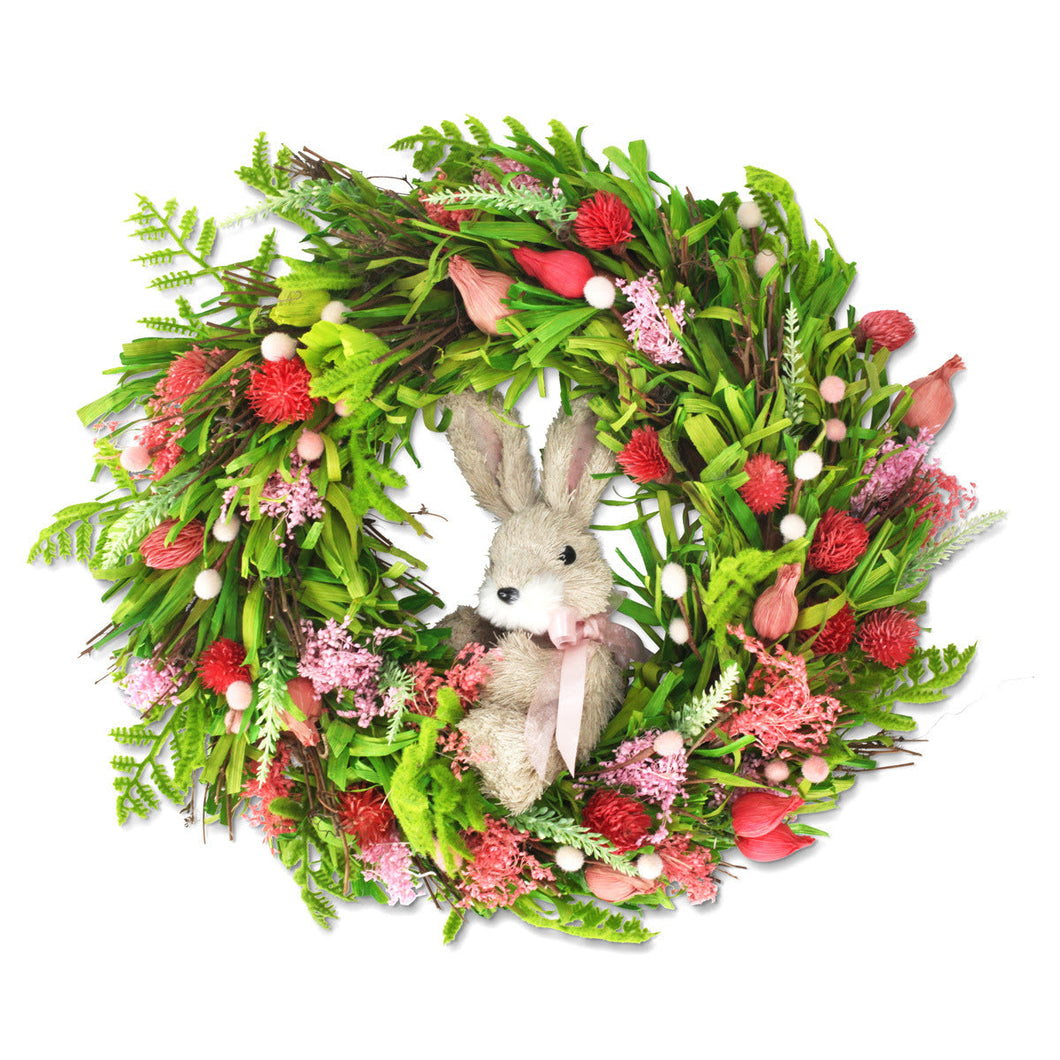 Bunny Floral Wreath