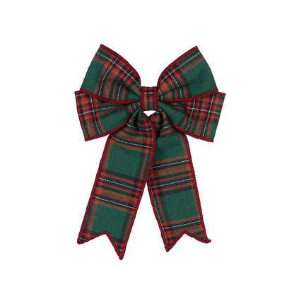 Red Tartan Double Bow
