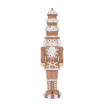 46.5cm Piped Gingerbread Cupcake Nutcracker