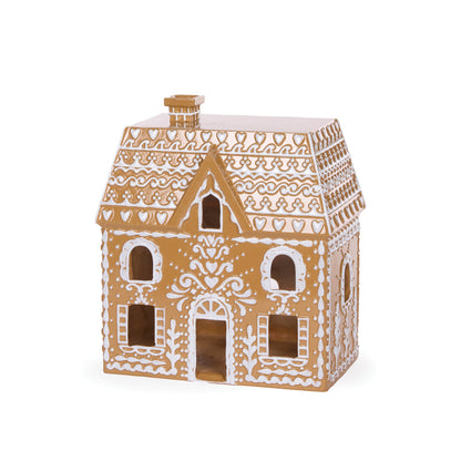 LED Intricate Piped Gingerbread Mansion