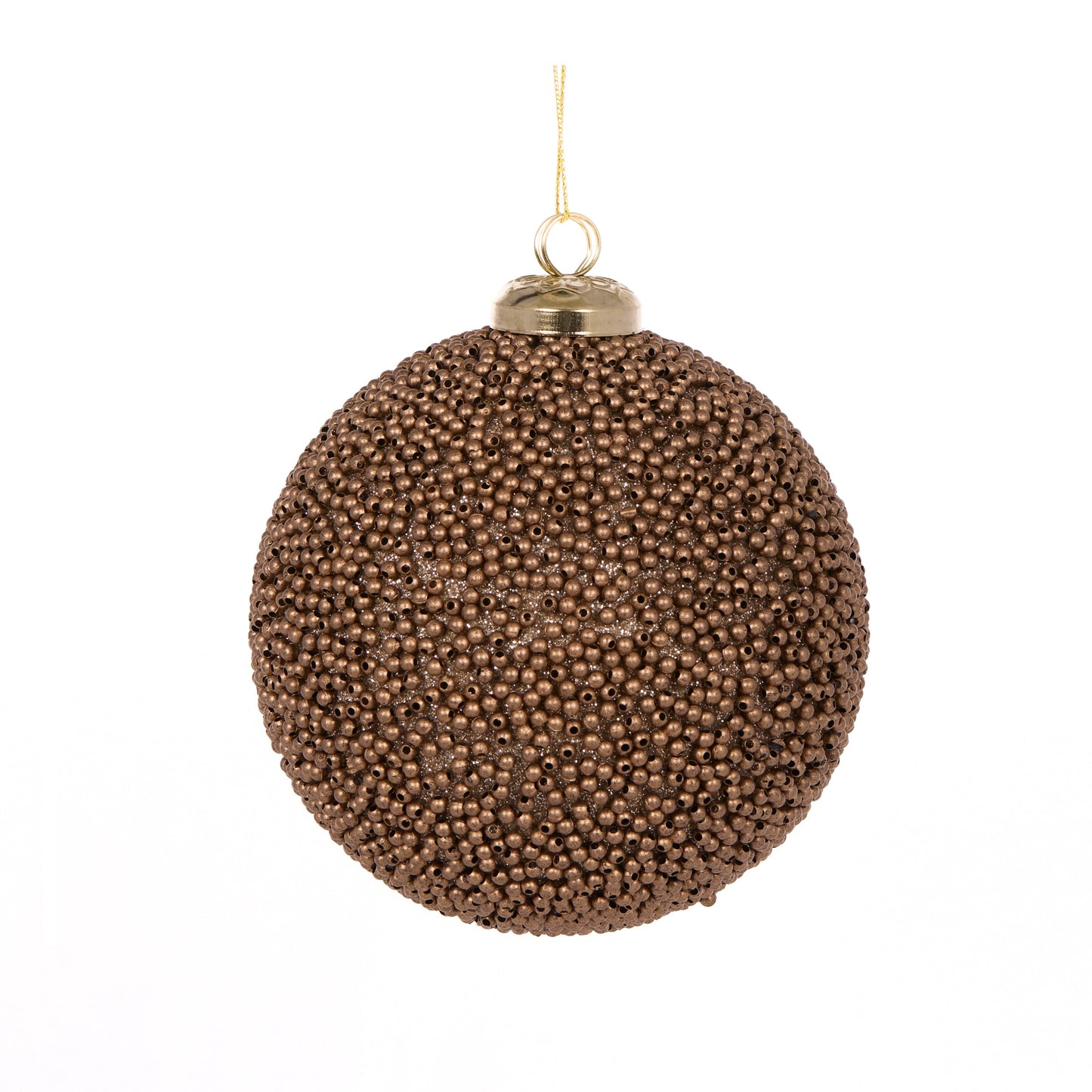 10 Cm Copper Caviar Bauble.