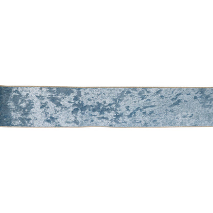 10cm Light Blue Velvet Ribbon