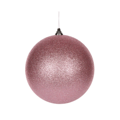 20cm Pink Glitter Bauble