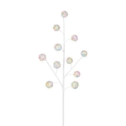 Pink White Green Ball Spray