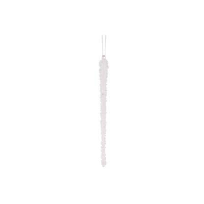 20cm White Beaded Icicle
