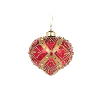 Red Regal Onion Bauble