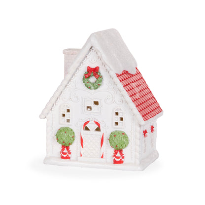 Led Poinsettia Cottage