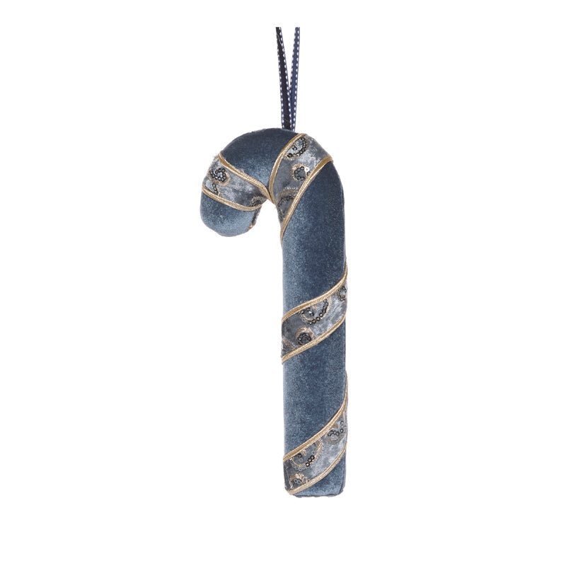 Small Damask Velvet Candy Cane