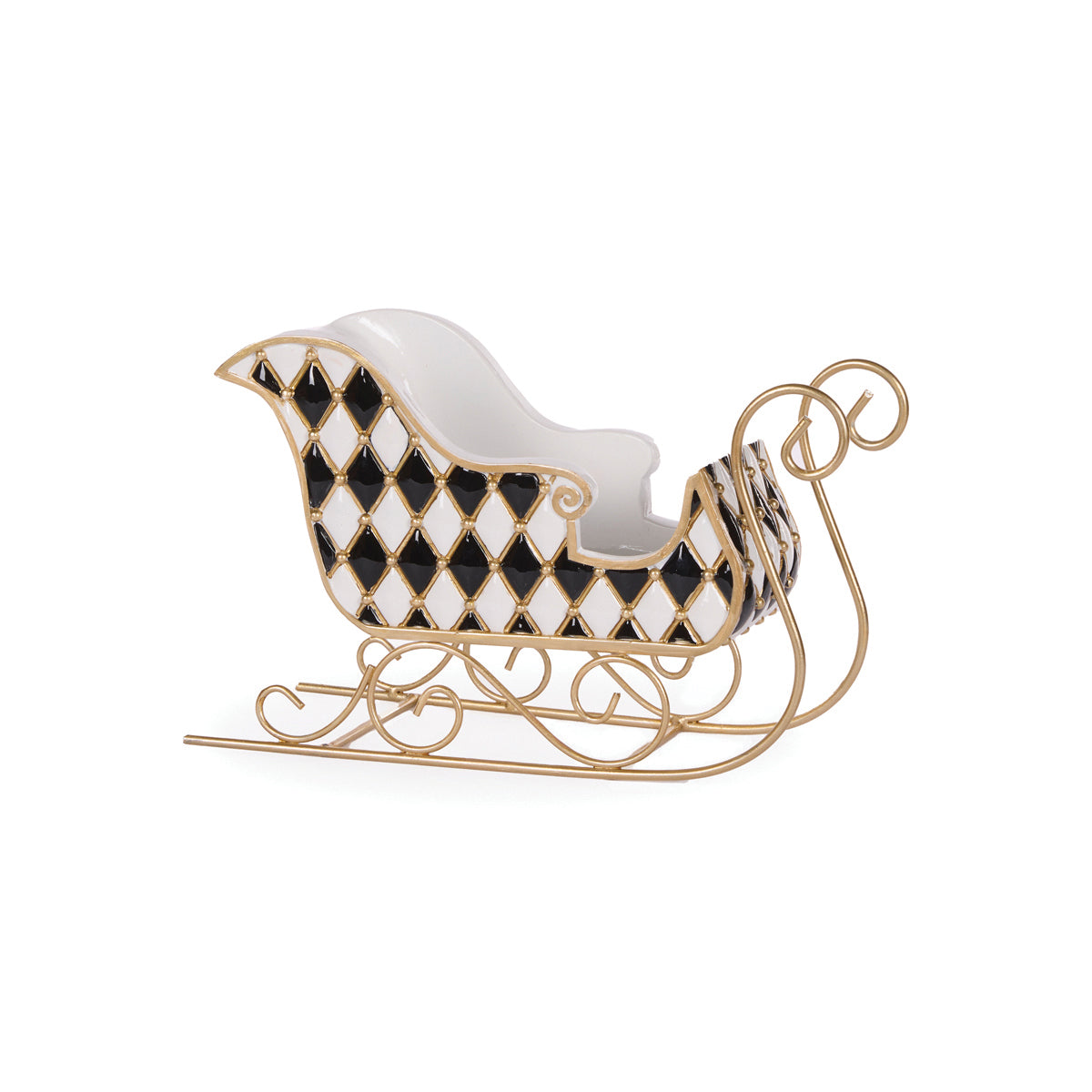 30cm Quilted Harlequin Sleigh