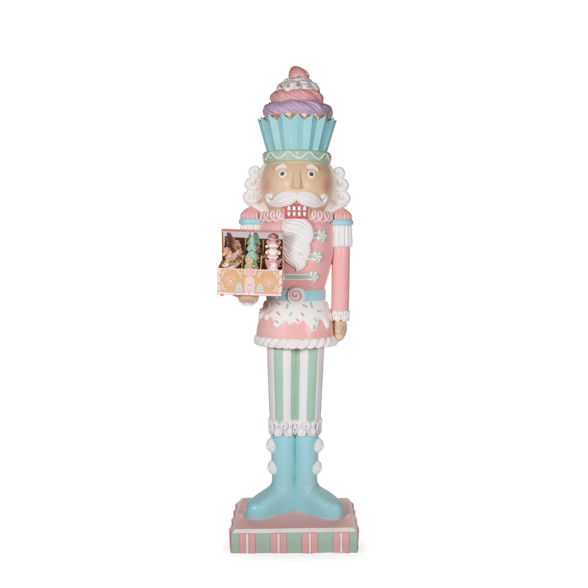 216cm LED Pastel Piped Candy Nutcracker