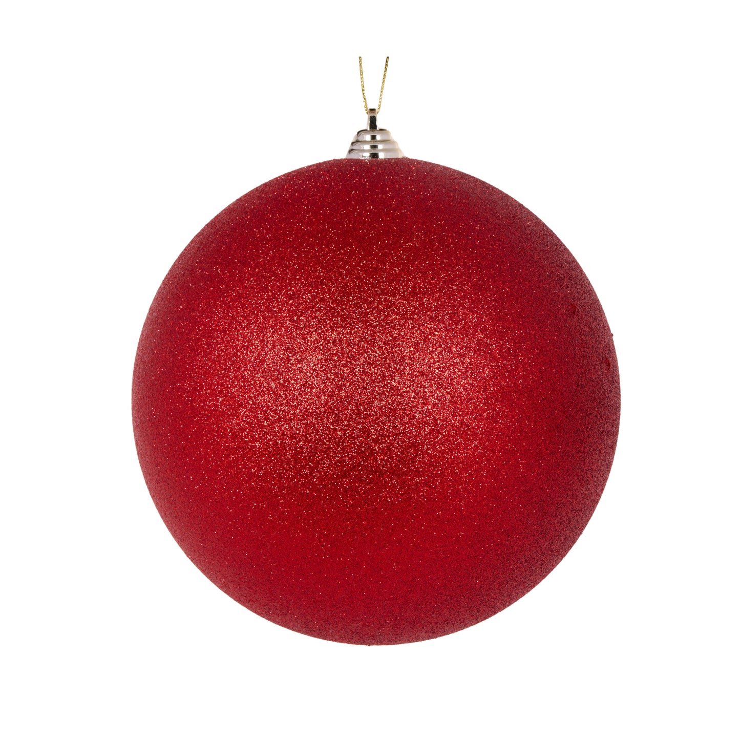 20cm Red Glitter Bauble
