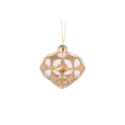 High Shine Gold Floret Onion Bauble
