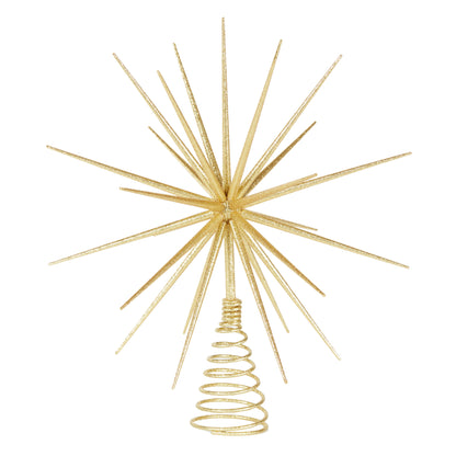 3D Starburst Tree Topper Gold