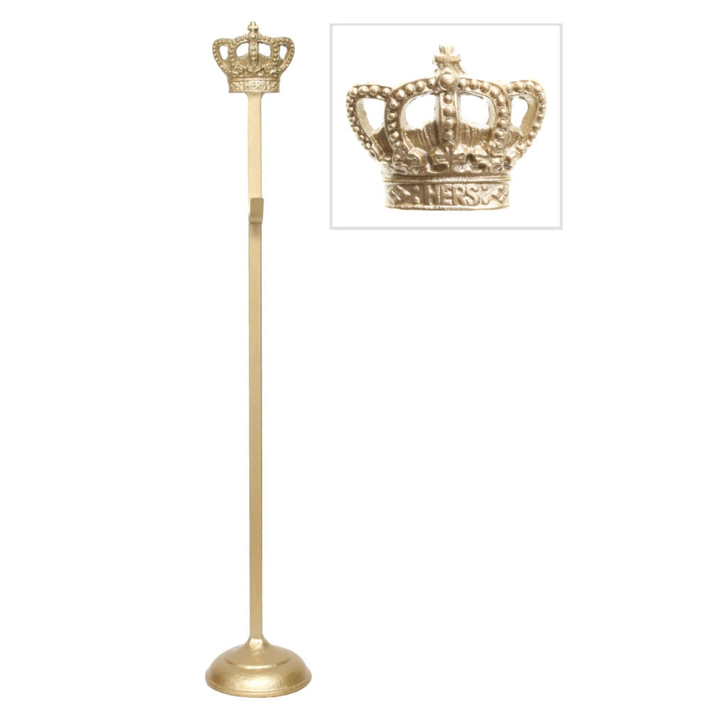 GOLD CROWN WREATH STAND