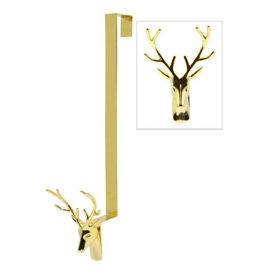 GOLD REINDEER WREATH HANGER