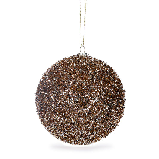 Large Champagne Confetti Bauble