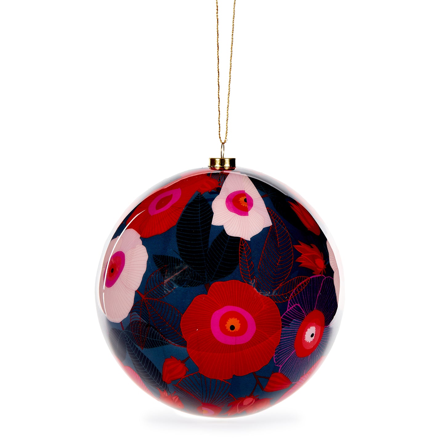 Artist Bauble 12Cm Poppies