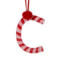 Load image into Gallery viewer, Candy Cane Letter C Hanging
