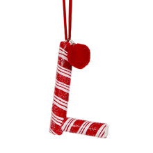 Load image into Gallery viewer, Candy Cane Letter L Hanging
