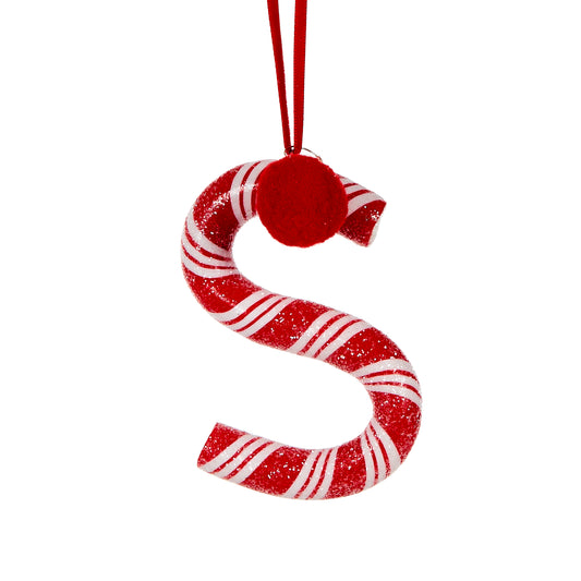 Candy Cane Letter S Hanging