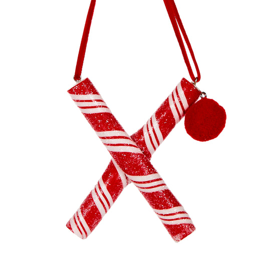 Candy Cane Letter X Hanging