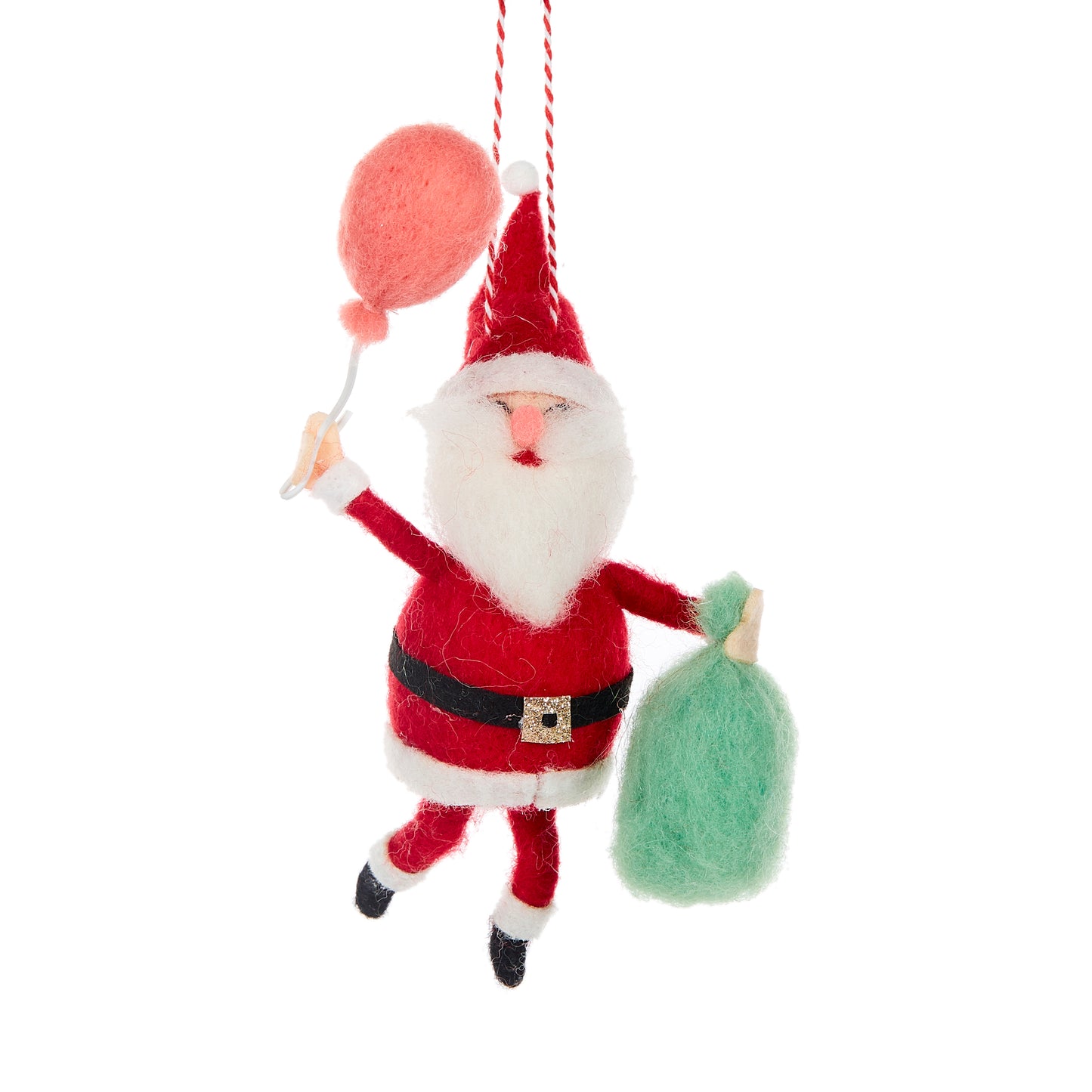 Wool Santa With Balloon