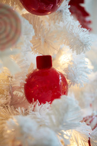 Red Velved Topped Bauble