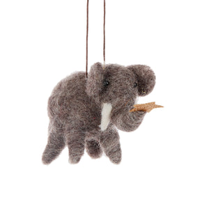 Wool Elephant With Star