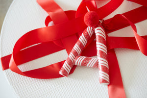 Candy Cane Letter A Hanging