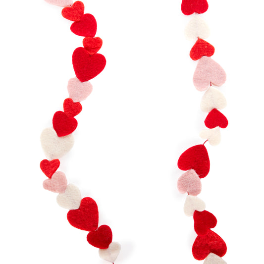 Wool Love Heart Garland