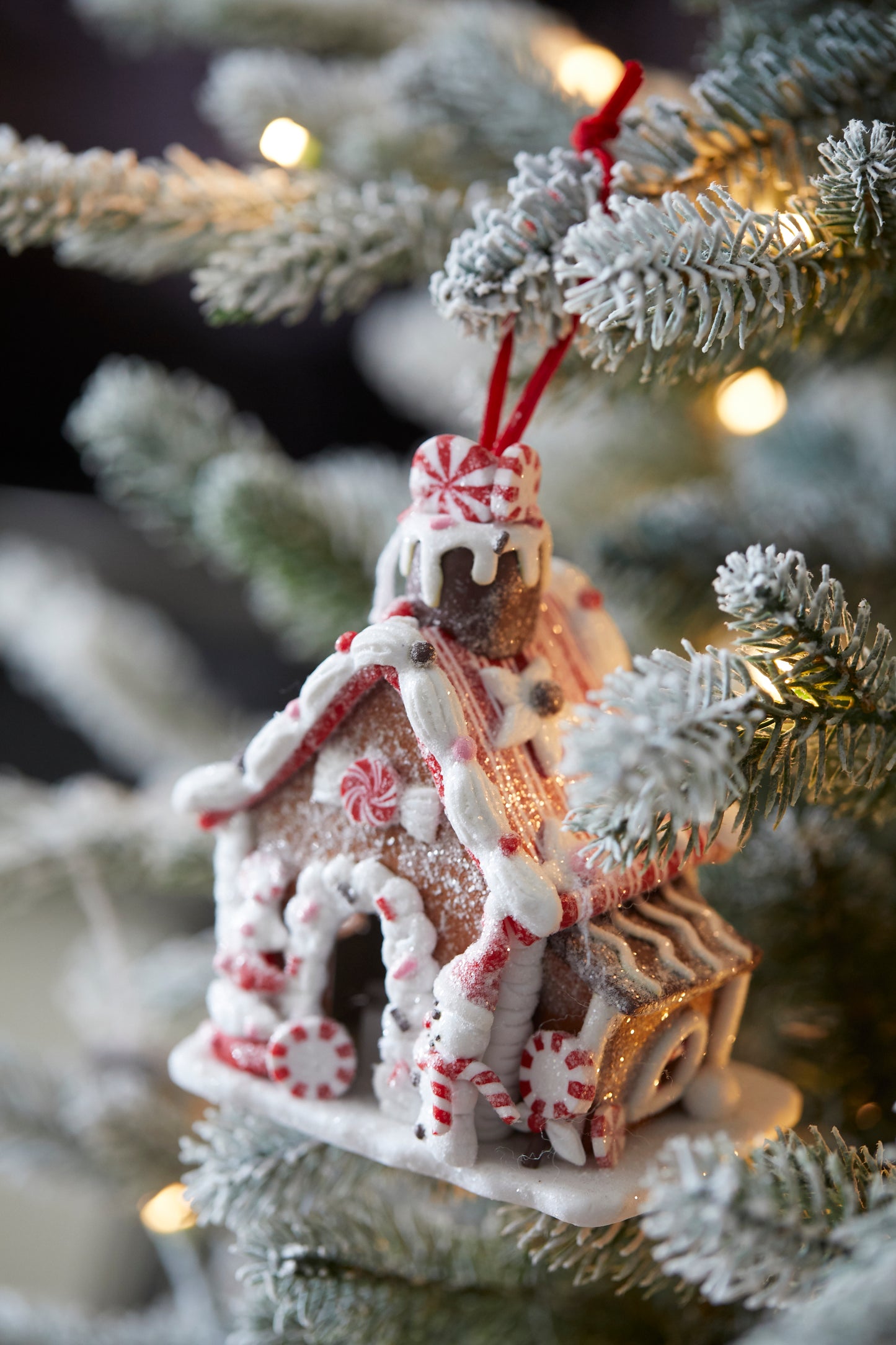 Led Gingerbread House Hanging