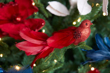 Load image into Gallery viewer, Red Flower Clip Bird Large
