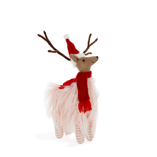 Renee Reindeer With Scarf Blush