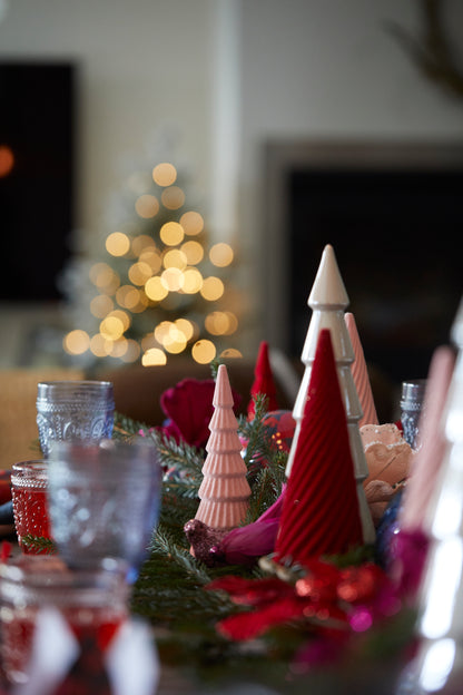 Red Velvet Swirl Table Top Tree