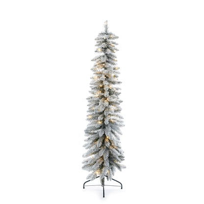 5.5 Ft Scandinavian Fir Snow Tree - 100 Led