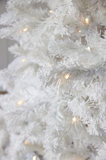 Alaskan Fir Snow Tree White 7.5Ft - 450 Led