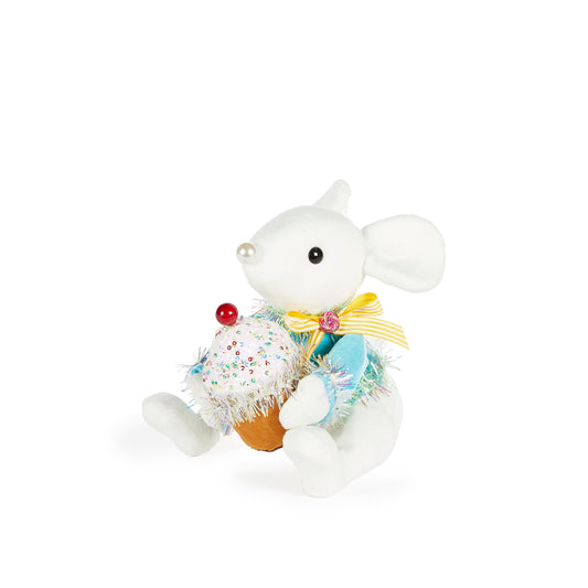 Blue Candy Mouse With Cupcake