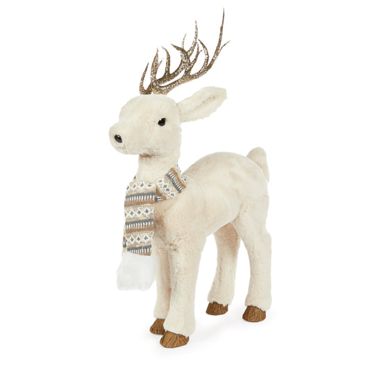 70Cm Standing Baltic Deer Cream