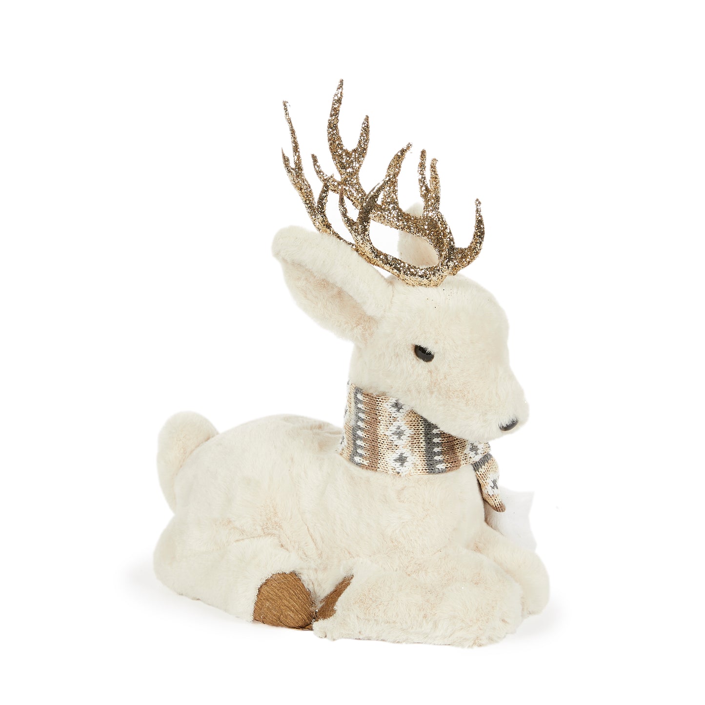 27 Cm Sitting Baltic Deer Cream