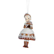 Load image into Gallery viewer, Set/2 Mr And Mrs Claus Hanging Gingerbread
