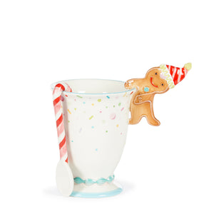 Gingerbread Candy Mug With Candy Cane Spoon