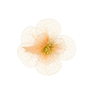 Petal Flower Clip Orange