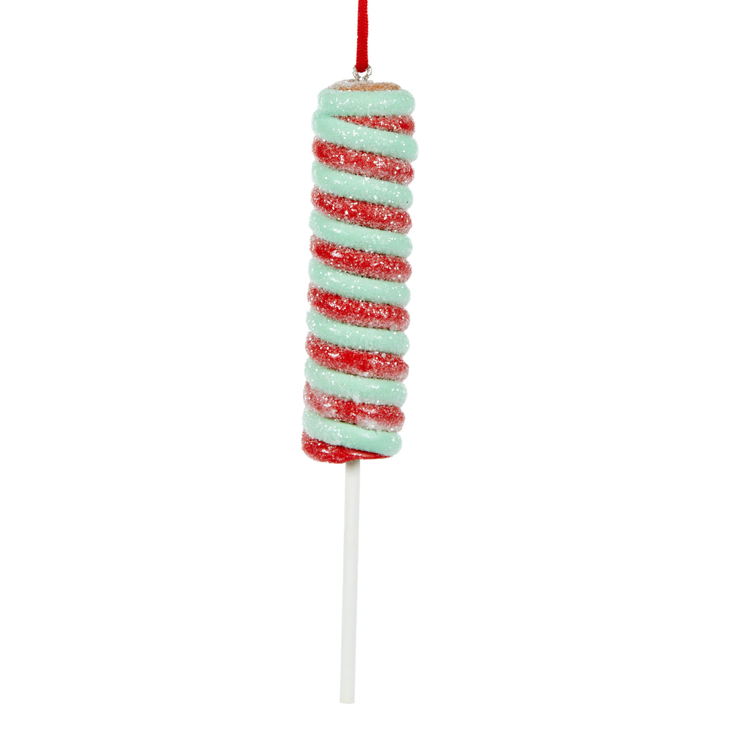 Red And Green Twist Icepole Hanging
