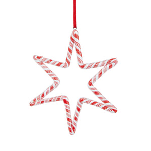 Candy Cane Star Hanging