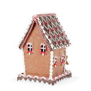 Led Gingerbread Mansion With Gingerbread Man